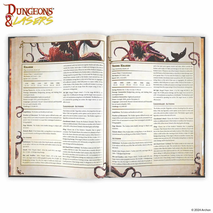 The World of Deuslair: Bestiary Book (hardcover) TTRPG Archon Studio